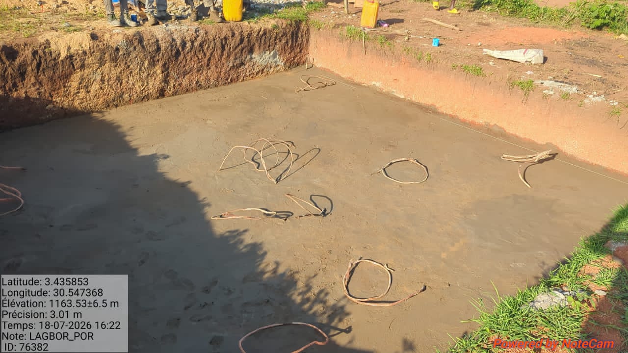 Coulage de radier béton